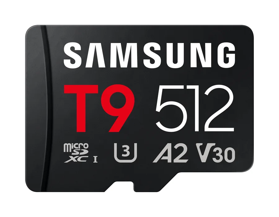 Samsung T9 microSD Card microSDXC™ UHS-I Card (512 GB) – Black – MB-MH512T0