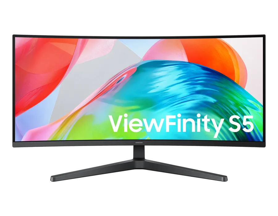 Samsung 86 cm (34) ViewFinity S5 S55GH Ultra WQHD 120Hz Monitor – Black – LS34H550GAWXXL