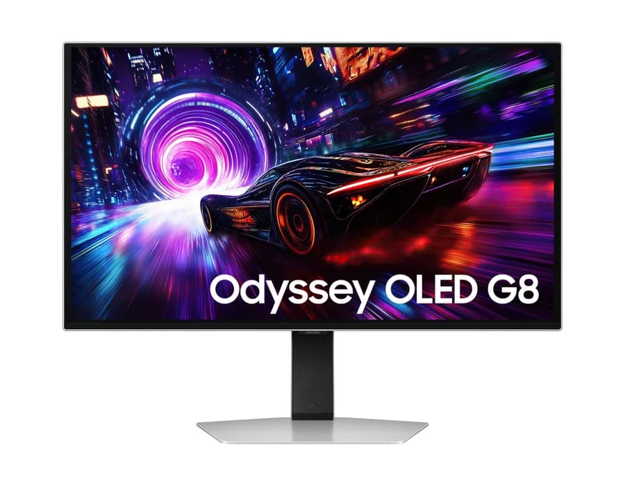 Samsung 68.5 cm (27) Odyssey OLED G8 4K Gaming Monitor with 240 Hz refresh rate – Silver – LS27FG810SWXXL