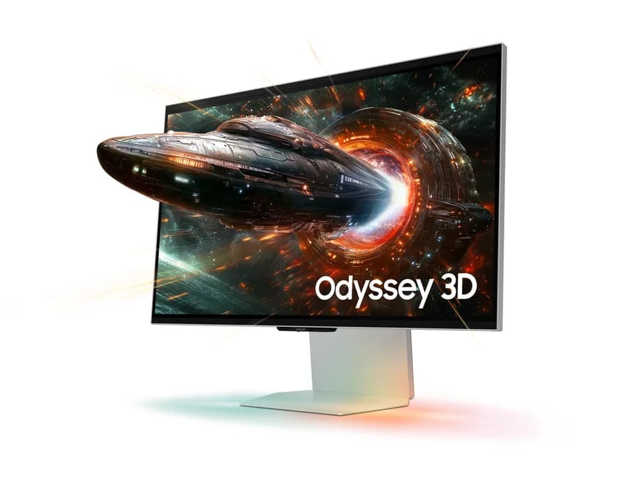 Samsung 68.5 cm (27) Odyssey 3D 4K Gaming Monitor with AI 3D Video Conversion – Silver – LS27FG900XWXXL