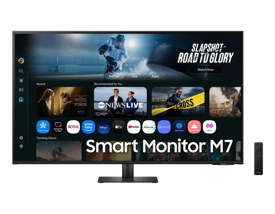 Samsung 1.08 m (43) M7 UHD 4K Smart Monitor (2025) featuring Smart TV experience with AI – Black – LS43FM700UWXXL