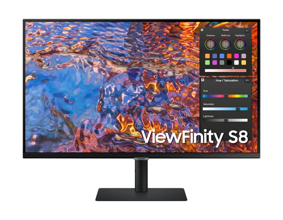 Samsung 81.3cm (32) UHD High Resolution Monitor with DCI-P3 98%, HDR600 and USB type-C – BLACK – LS32B800PXWXXL