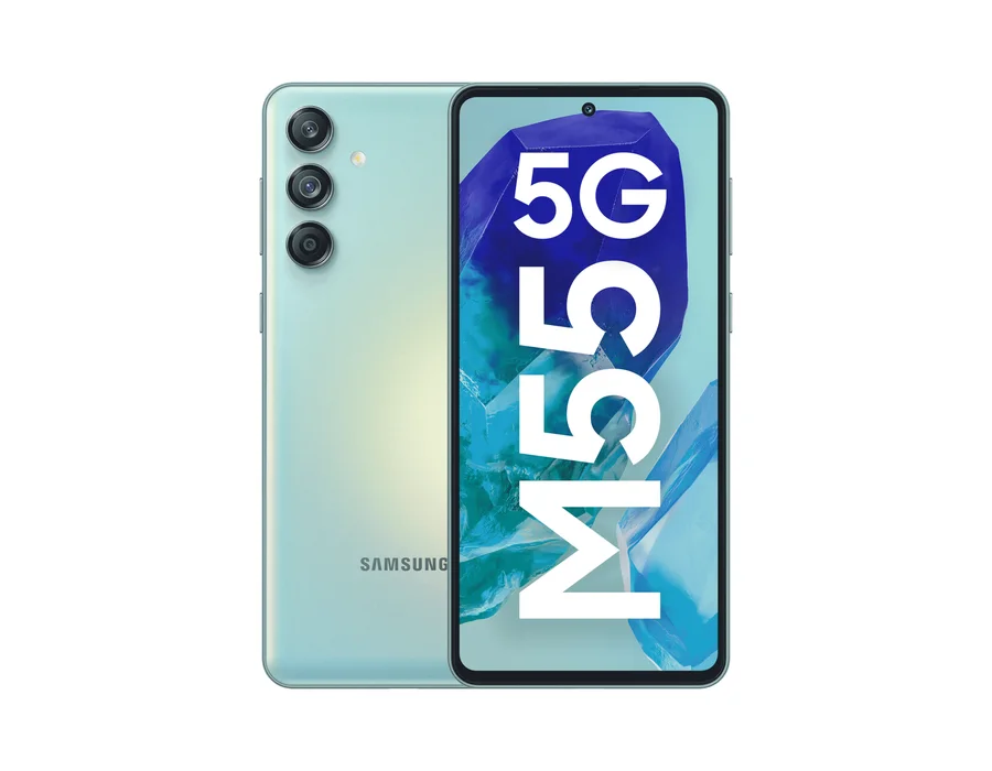 Samsung Galaxy M55 5G (8 GB RAM, 256 GB) – Light Green
