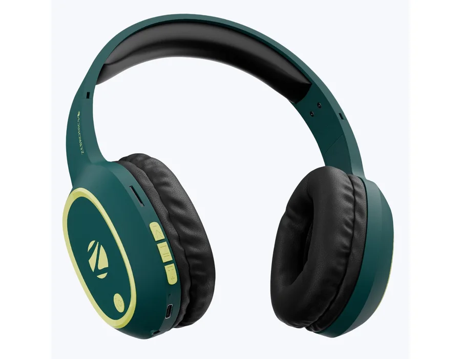 Zebronics Thunder Wireless Headphone — Teal Green