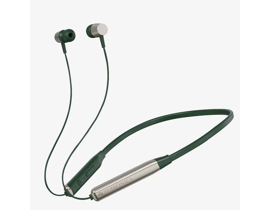 Zebronics Evolve Wireless Neckband — Metallic-Green
