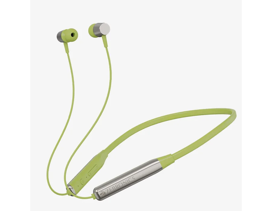 Zebronics Evolve Wireless Neckband — Metallic-Yellow