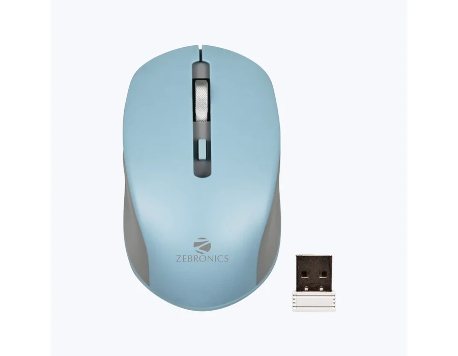 Zebronics Jaguar Wireless Mouse — Blue