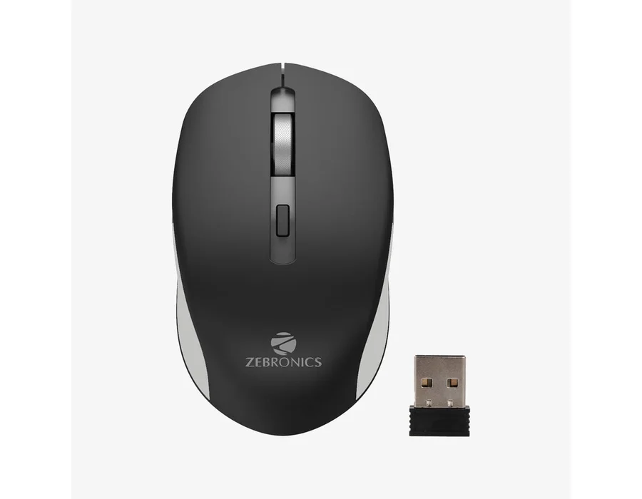 Zebronics Jaguar Wireless Mouse — Black