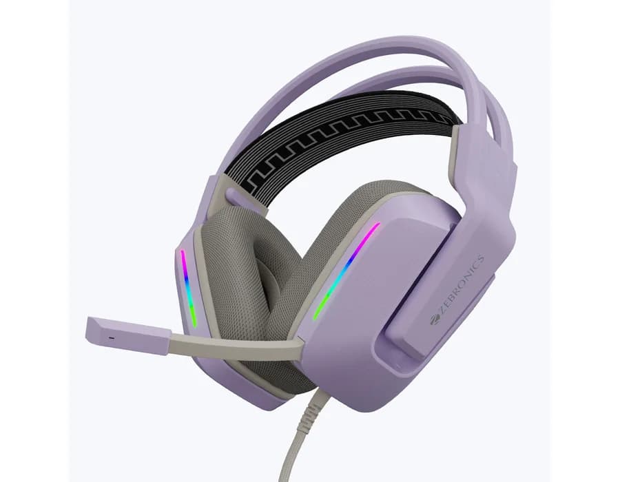 Zebronics Havoc Gaming Headphone — Purple