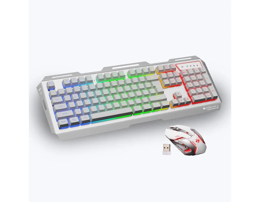 Zebronics Transformer Pro Wireless Combo — White