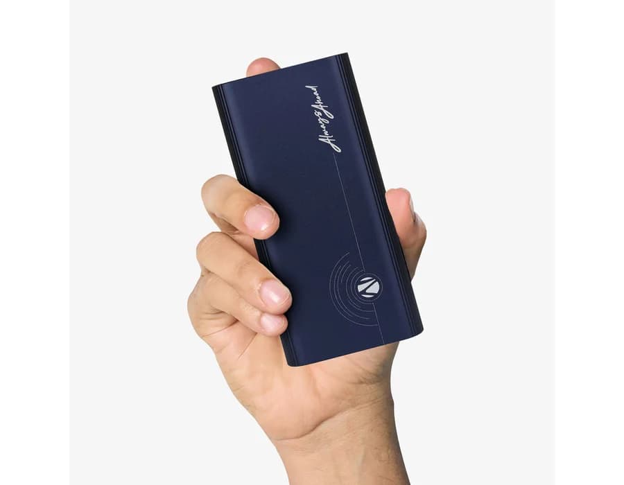 Zebronics EnergiPod 20R1 Power Bank 20000 mAh with 35W Fast Charging, Flight Friendly — Blue