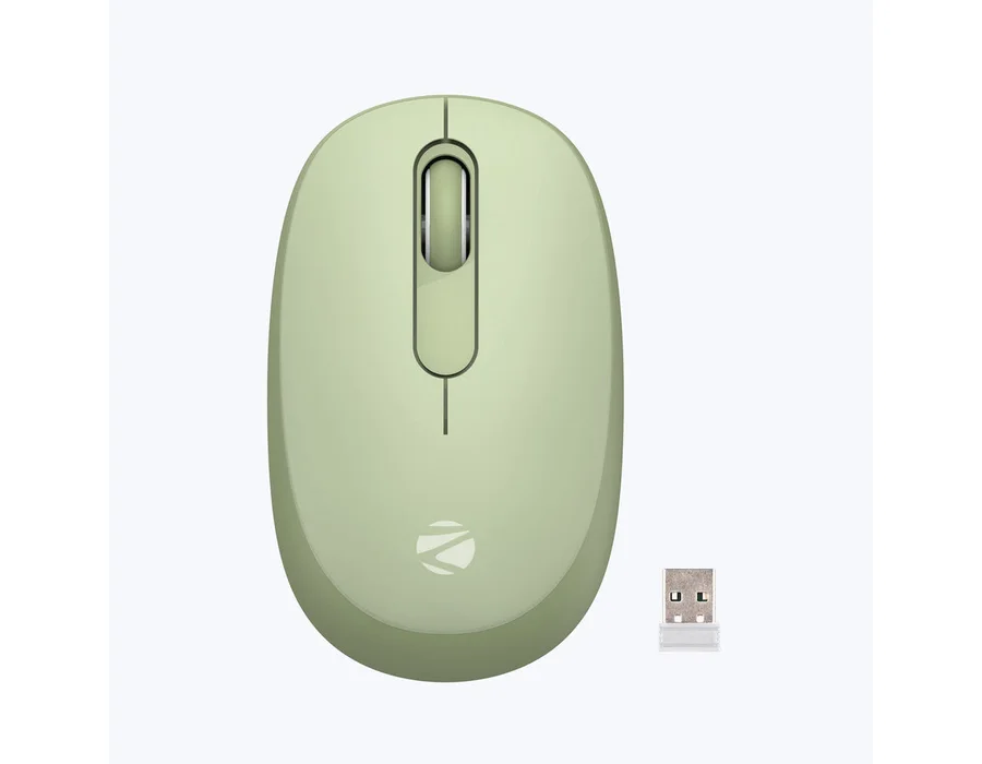 Zebronics Groot Wireless Mouse (Bluetooth + Wireless) — Green