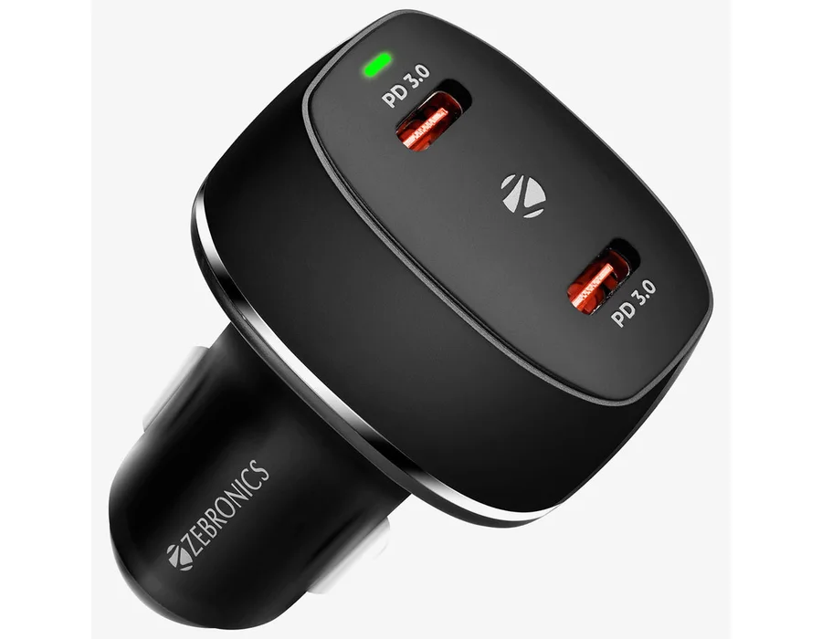 Zebronics CC60 Car Charger with 60 Watts