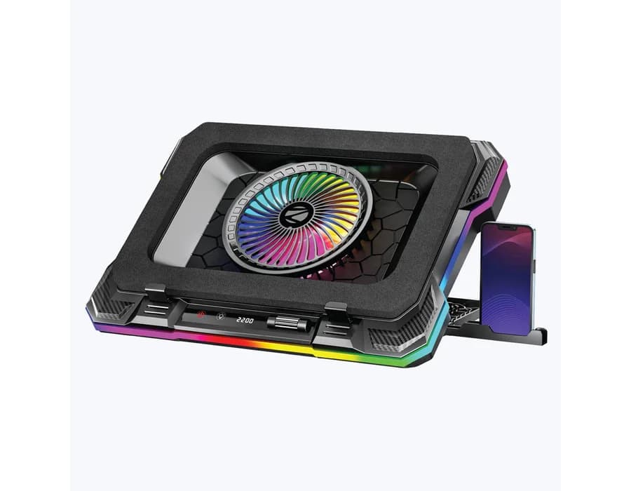 Zebronics NC9200 Laptop Cooling Pad with Large Fans & Mobile Stand