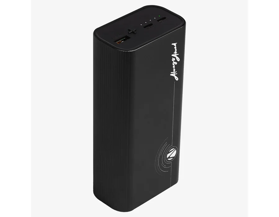 Zebronics EnergiPod 27R2 27000 mAh 65W Fast Charging, for Laptop / Mobile — Black