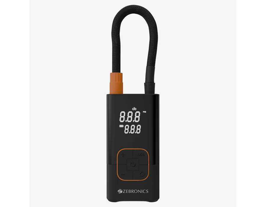 Zebronics 17TI4 Cord-Free Tire Inflator for Cars, Bikes, Cycle tires & Sports Balls