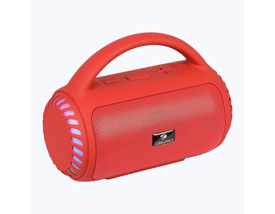 Zebronics County 5 Plus 8W Portable BT Speaker — Red