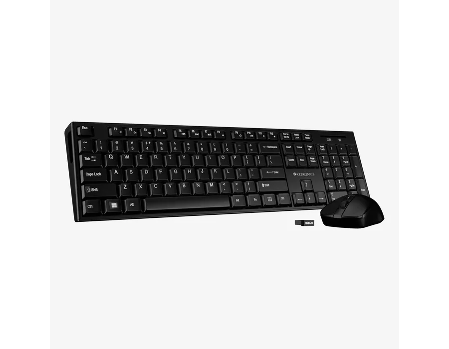 Zebronics Companion 304 Wireless Combo — Black