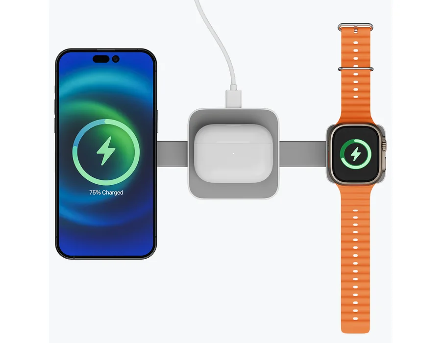Zebronics Magboost 20 - 3 in 1 Wireless Charger — White