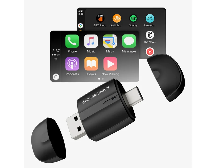 Zebronics DriveCast Wireless Receiver (Apple CarPlay & Android Auto)