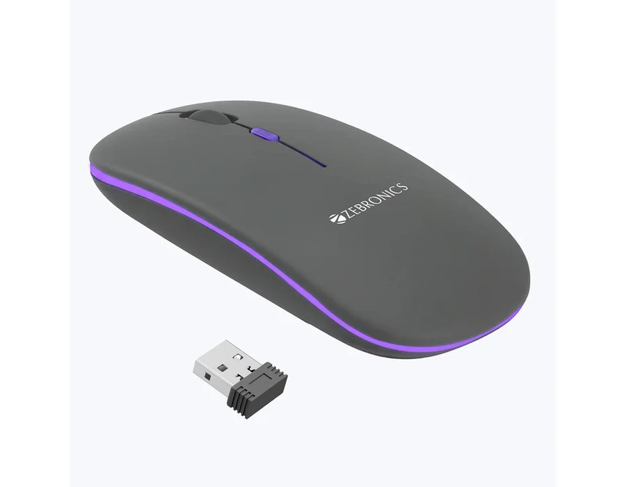 Zebronics Blanc Wireless Mouse — Gray