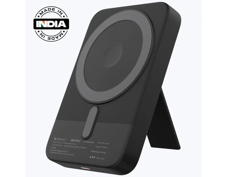 Zebronics EnergiSafe 10R5 10000mAh Power Bank — Black