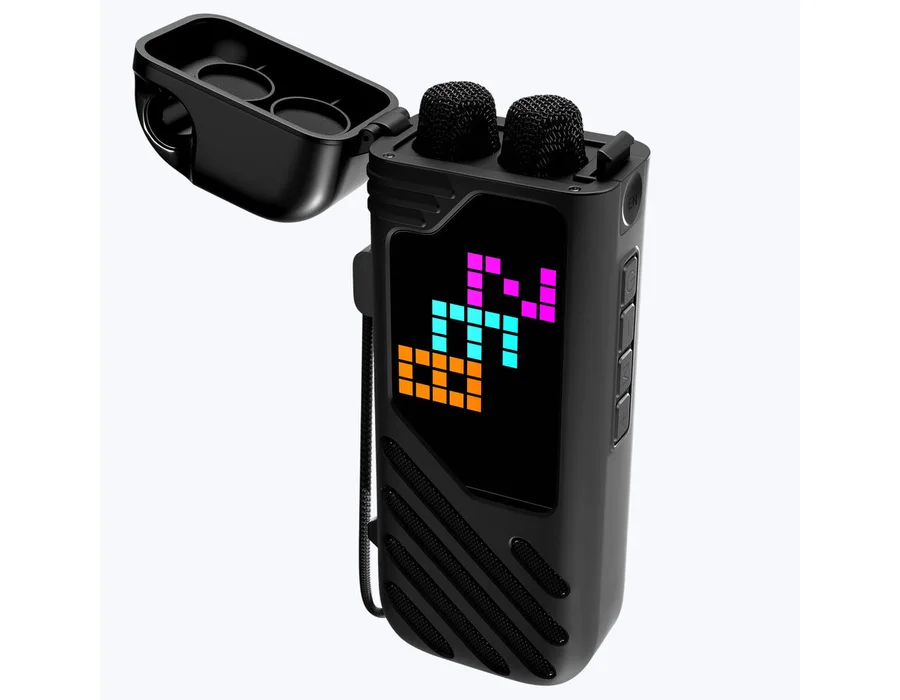 Zebronics Music Bomb X50 Portable Speaker (20W) with 2 Wireless Mics — Black