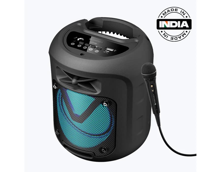 Zebronics Sound Feast 90 (10W) Portable Speaker with Wired Mic