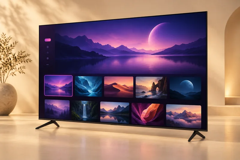 Illustrative television with a generic entertainment interface