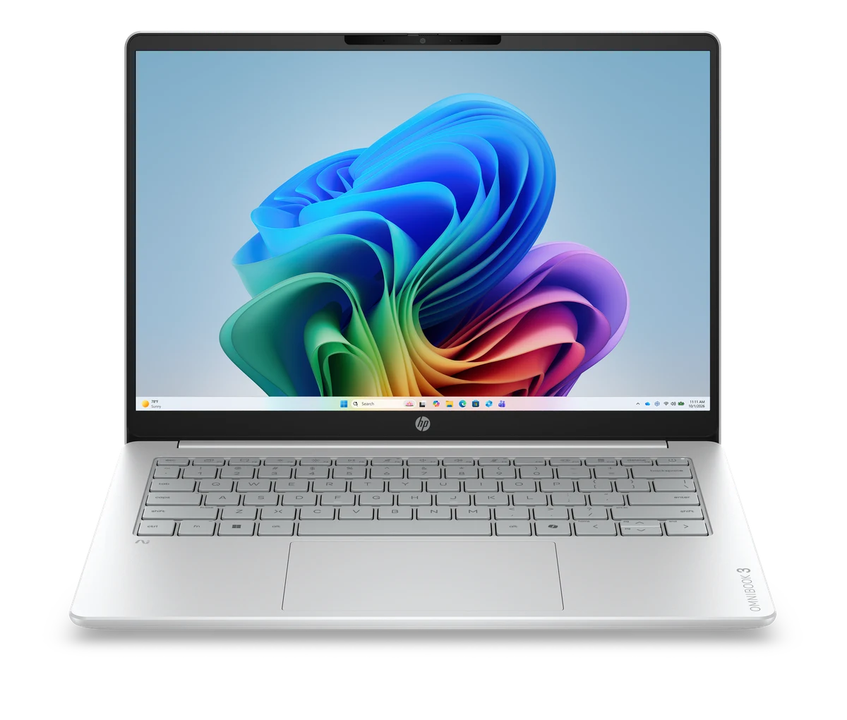 HP OmniBook 3 laptop, front view