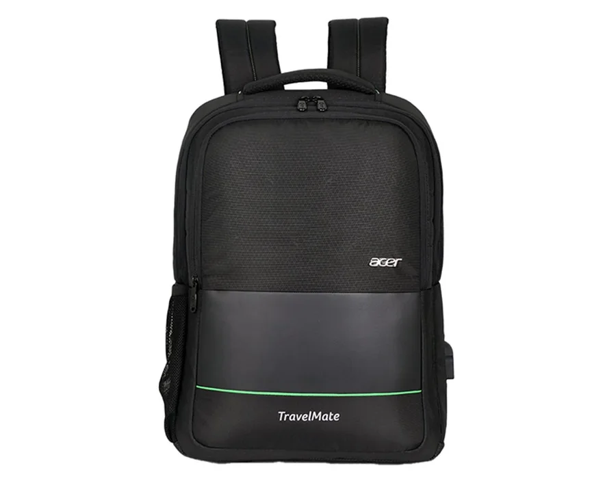 Acer Commercial Backpack ( Premium Black with Embossed Design )