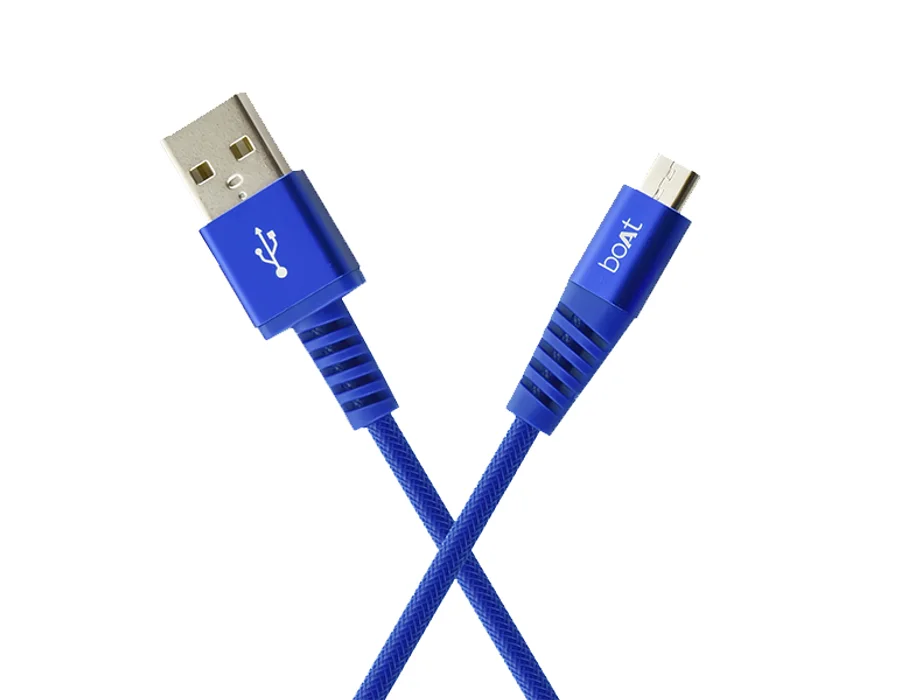 boAt Rugged V3 Micro USB 1.5 Meter — Blue