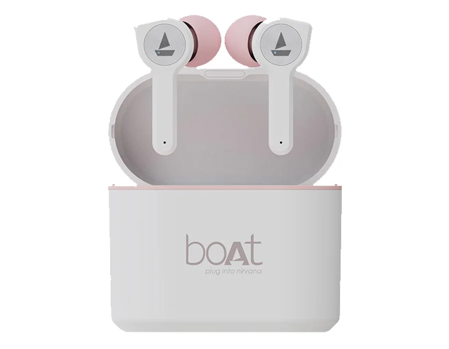 boAt Airdopes 408 — White