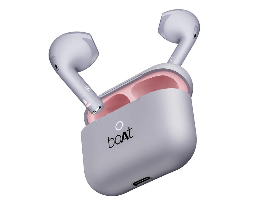 boAt Airdopes Alpha — Peach Dusk