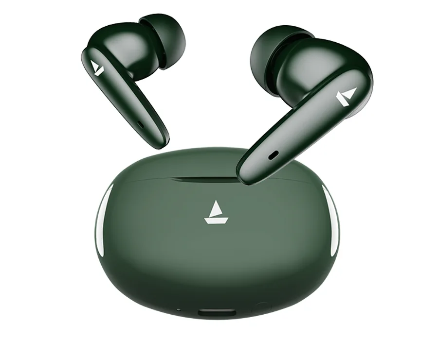 boAt Airdopes 161 Pro Buds — Green Cyan