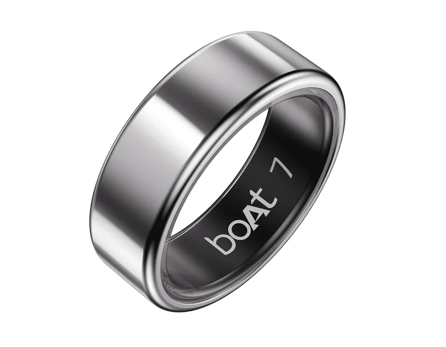 boAt Smart Ring Active Plus — Radiant Silver / 8