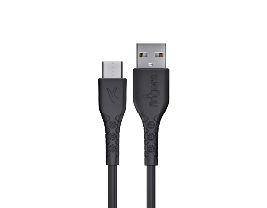 FINGERS FMC-Micro-05 — Black - Type-A to MicroUSB