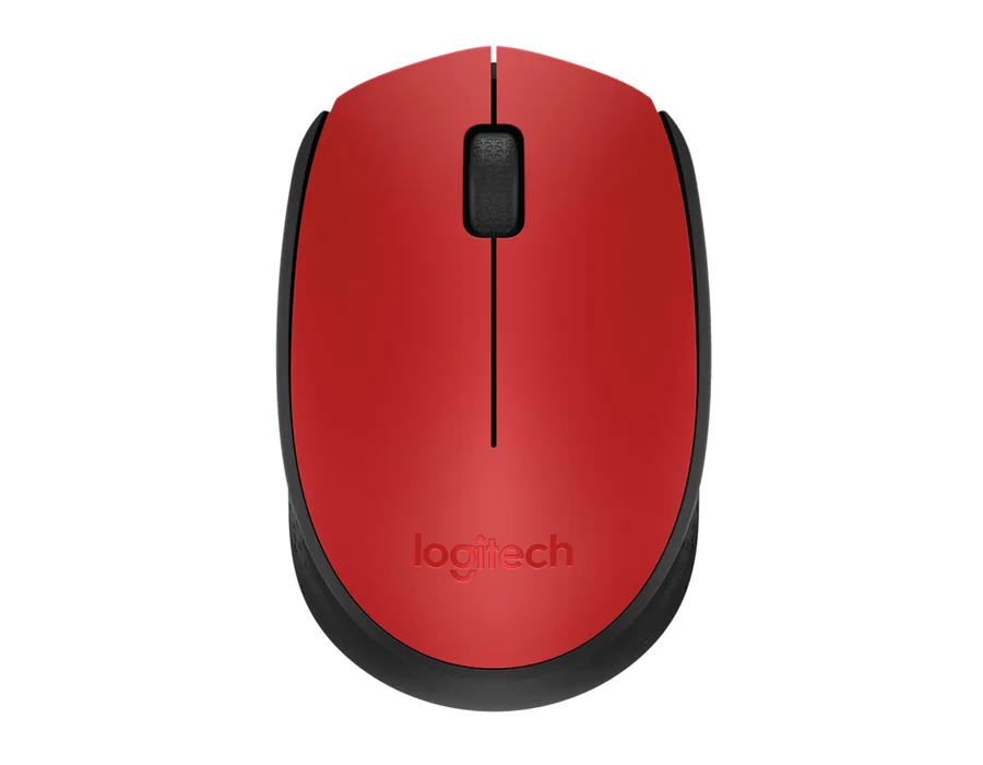 Logitech M171 Wireless Mouse - Red/Black
