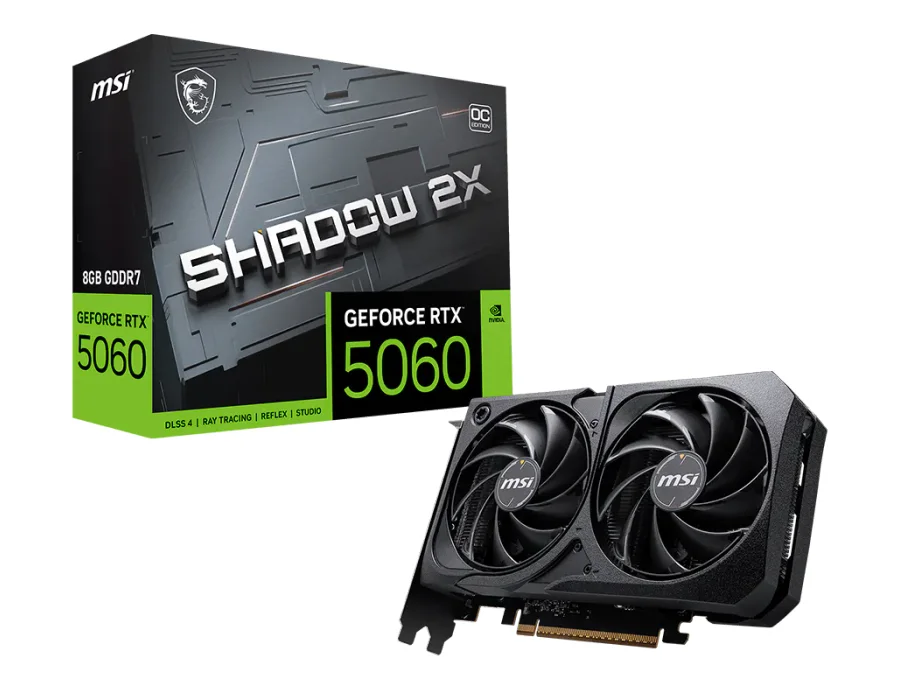 MSI GeForce RTX™ 5060 8G SHADOW 2X OC