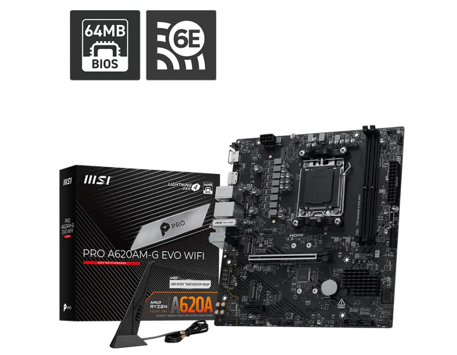 MSI PRO A620AM-G EVO WIFI