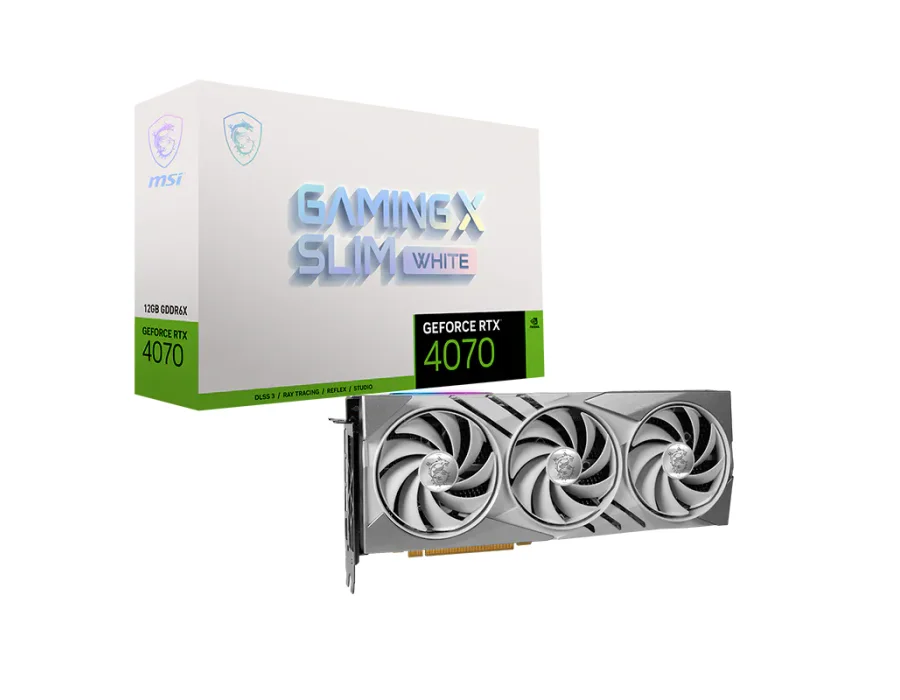 MSI GeForce RTX™ 4070 GAMING X SLIM WHITE 12G