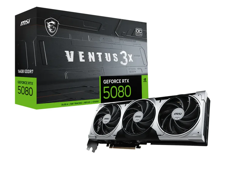 MSI GeForce RTX™ 5080 16G VENTUS 3X OC PLUS
