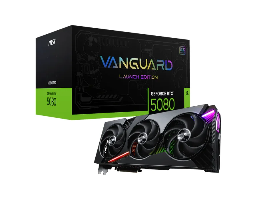 MSI GeForce RTX™ 5080 16G VANGUARD SOC LAUNCH EDITION