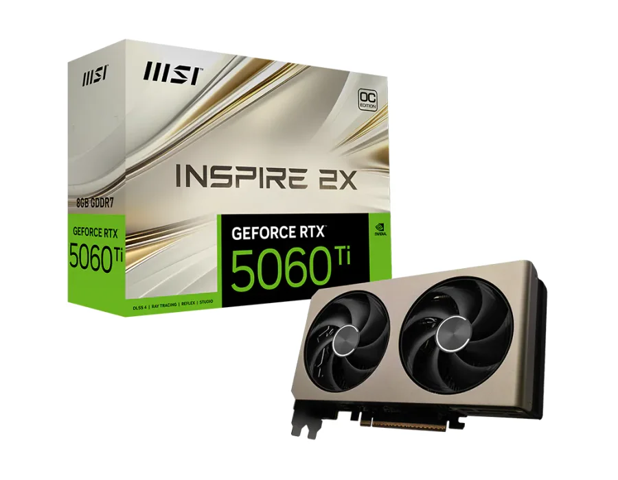 MSI GeForce RTX™ 5060 Ti 8G INSPIRE 2X OC