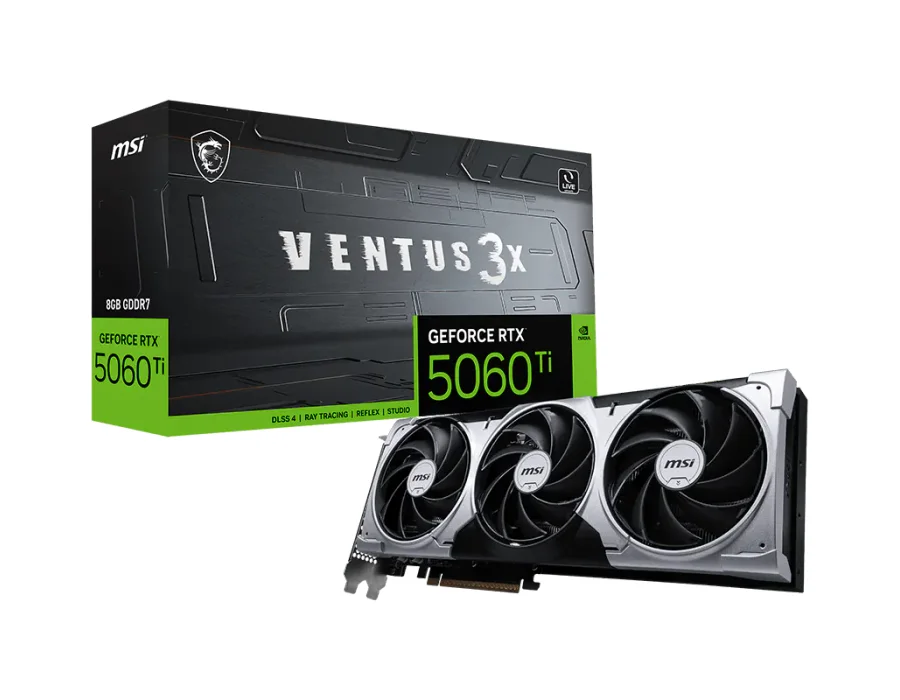 MSI GeForce RTX™ 5060 Ti 8G VENTUS 3X