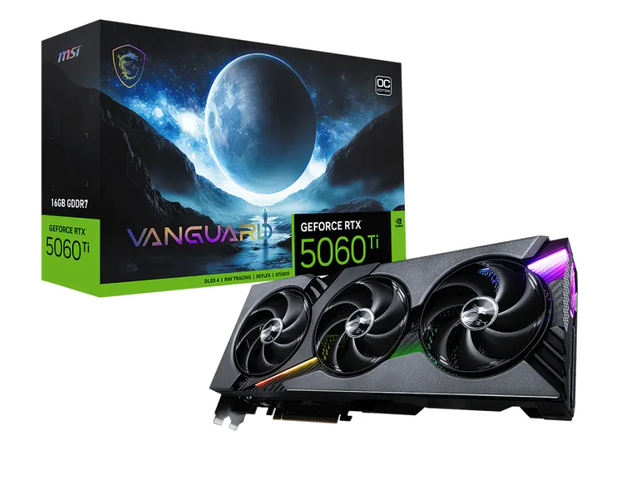 MSI GeForce RTX™ 5060 Ti 16G VANGUARD OC