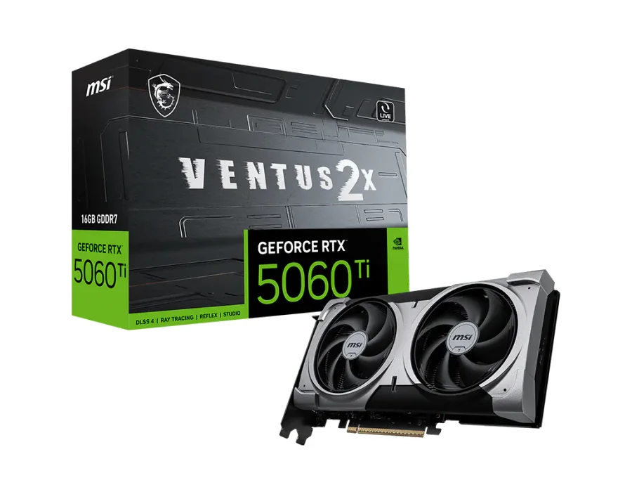 MSI GeForce RTX™ 5060 Ti 16G VENTUS 2X PLUS