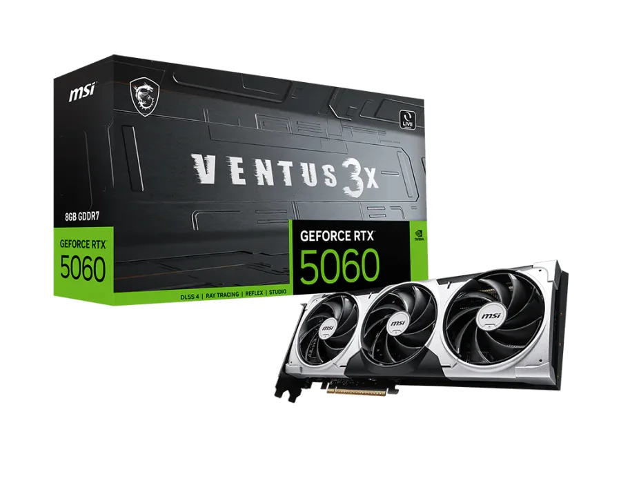 MSI GeForce RTX™ 5060 8G VENTUS 3X