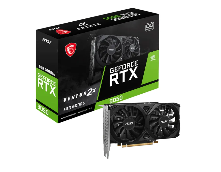 MSI GeForce RTX™ 3050 VENTUS 2X E 6G OC
