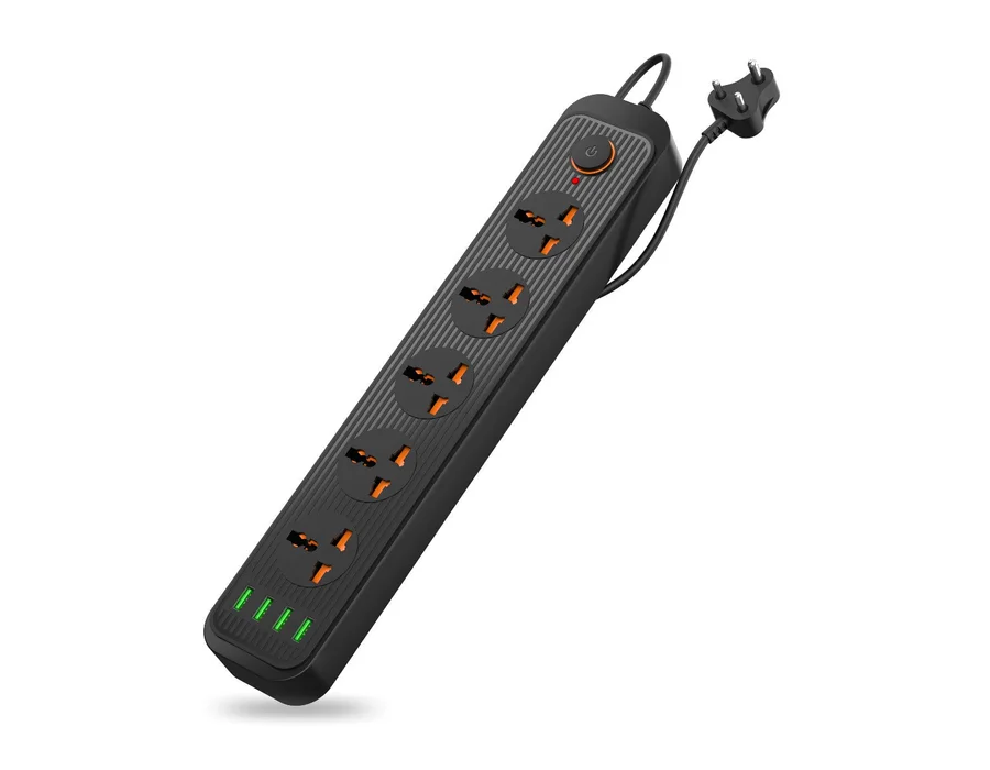 Portronics Power Plate 6 — Black